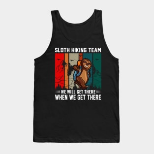 sloth hiking team Tank Top